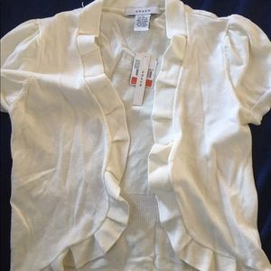 Grace White Shirt Dress Cardigan